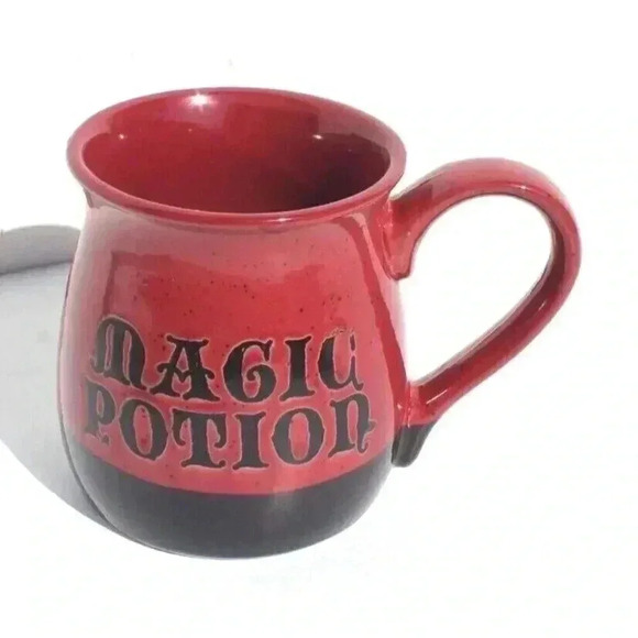 NEW Large Red Magic Potion Coffee Mug Logo Halloween Theme Funny Cup 22oz - Picture 2 of 2